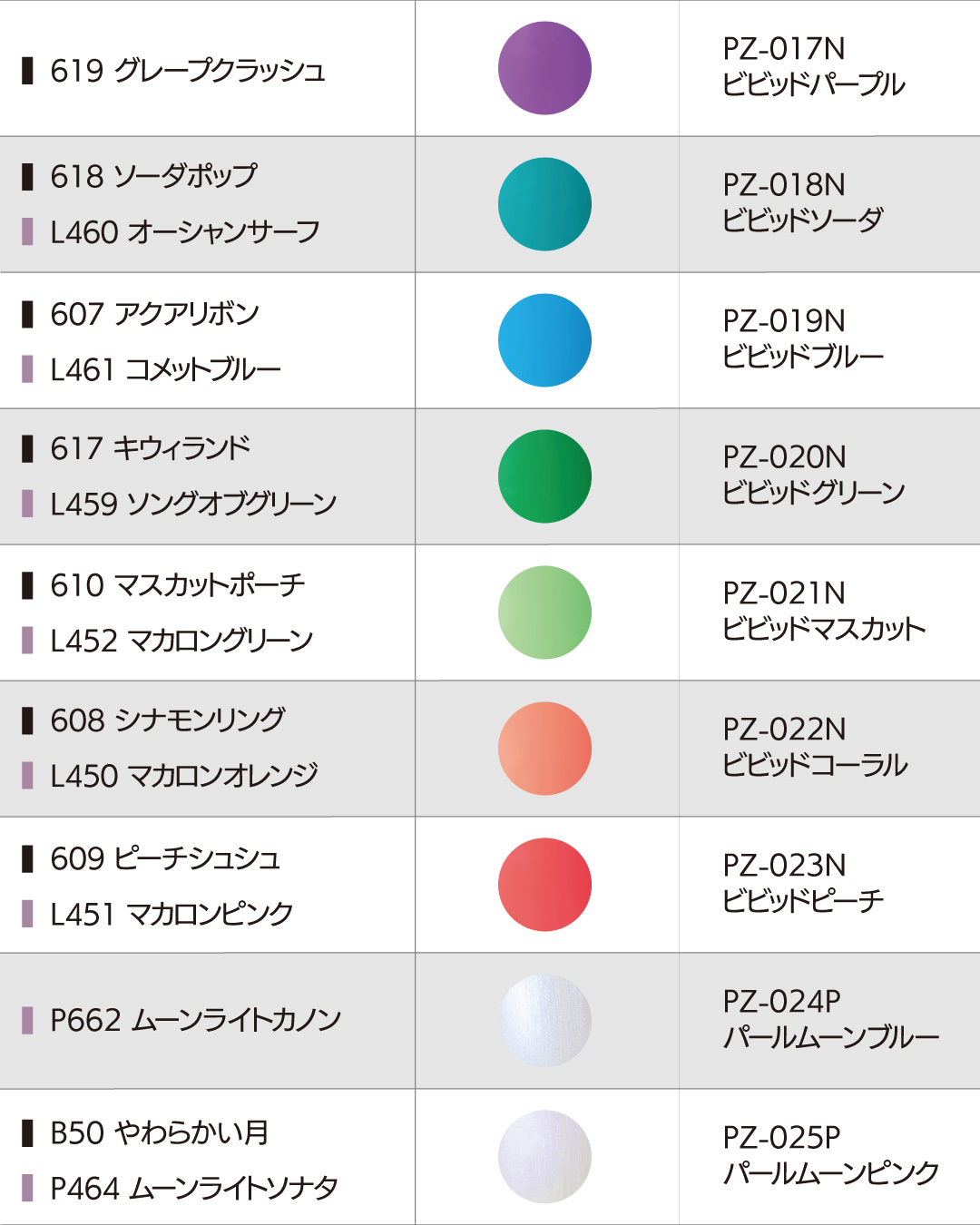 カラー対応表-3